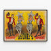 Vintage-Poster Les Diez's Quartett - Retro-Wanddekoration — gerahmtes Bild an der Wand