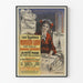 Vintage-Poster Die Feinde von Monsieur Lubin Großer Roman von Constant Guéroult