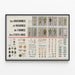 Wanddekoration Poster - Uniforme und Abzeichen der US-Armee — gerahmtes Bild an der Wand