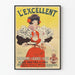 Vintage-Poster L'Excellent Consommé de Viande de Bœuf – Retro-Wanddekoration