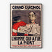 Vintage-Theaterposter Der Mann, der den Tod tötete Grand Guignol