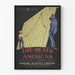 Vintage-Poster Leben und Tod eines Amerikaners - Wanddekoration für das Theater