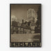 Vintage-Poster der Kathedrale von Lincoln und dem Vicars Court in England