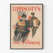 Vintage-Poster Lippincott's für Oktober - Retro-Wanddekoration