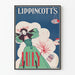 Vintage-Poster Lippincott's Juli mit Frau und Feuerwerk