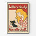 Vintage Dekorationsposter Literarische Gesellschaft weibliche Vorlesung