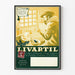 Vintage Werbeplakat Livartil Artischockenextrakt