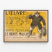 Vintage-Poster L'Œuvre de Gustave Téry - Scipion Pégoulade, der Held wider Willen — gerahmtes Bild an der Wand