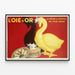 Vintage-Poster L'Oie d'Or - Wanddekoration Gänseleberpastete — gerahmtes Bild an der Wand