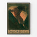 Vintage-Poster Lotschberg - Wanddekoration im Art-déco-Stil