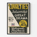 Vintage-Poster Theater 'Loyalties' Galsworthy großes Drama