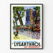 Vintage-Poster Les Quais bei den Buchhändlern und Lysarthrol