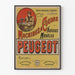 Vintage-Poster von Peugeot Nähmaschinen, neue Modelle