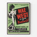Vintage-Poster von Mae West in Diamond Lil für Retro-Wanddekoration