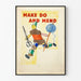 Dekoratives Poster Make Do And Mend - Vintage Couture Poster