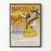 Vintage-Poster Mam'zelle Marie Wanddekoration im Retro-Stil