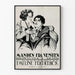 Vintage-Kinoposter Manden fra Vesten mit Pauline Frederick
