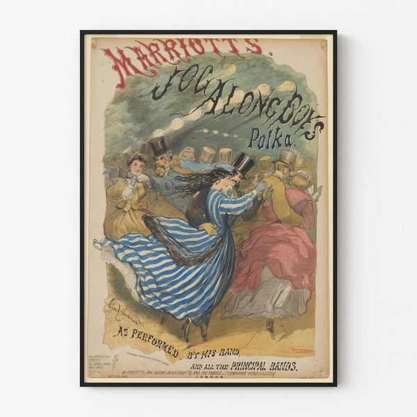 Vintage-Poster Polka Marriott's Jog Along Boys Tänzer