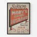 Vintage-Poster Mary's Other Husband im Savoy-Theater