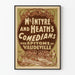 Altes Poster von McIntyre und Heaths Komiker - Vintage Wanddekoration Vaudeville