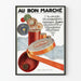 Vintage-Poster für Näh- und Zierbänder, Wanddekoration