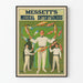 Vintage-Poster Mesett's Musical Entertainers bunte Jongleure