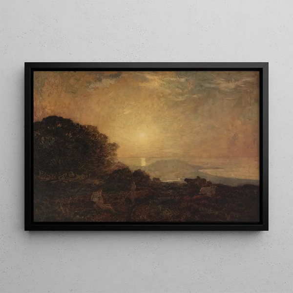 Landschaft - Émile-René Ménard — gerahmtes Bild an der Wand