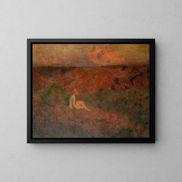 Einsamkeit - Émile-René Ménard — gerahmtes Bild an der Wand