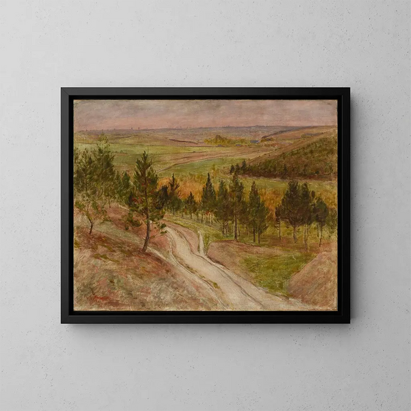Landschaft der Ardennen - Émile Barau — gerahmtes Bild an der Wand
