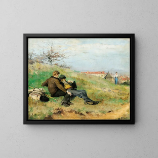 mile Friant - Mathias Schif And Camille Martin Sitting In The Countryside.webp