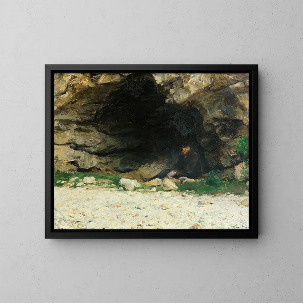 Der Vagabund - Émile Friant — gerahmtes Bild an der Wand