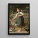 Nourrir les Colombes - Émile Munier — gerahmtes Bild an der Wand