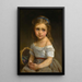 Mädchen mit einem Korb Pflaumen - Émile Munier — Ansicht des Kunstwerks