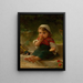 Portrait eines Kindes - Émile Munier — gerahmtes Bild an der Wand