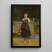 Die Blumenhändlerin - Émile Munier — gerahmtes Bild an der Wand