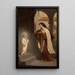 Jesus erscheint bei der heiligen Thérèse - Émile Vernet-Lecomte — gerahmtes Bild an der Wand