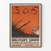 Vintage-Militärposter 305. Infanterie Militärshow 1917