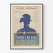 Vintage-Dekorationsposter Besuch der Insel Aix