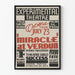 Vintage-Poster für experimentelles Theater Miracle at Verdun