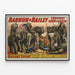 Vintage-Poster Miss Amy Dupont und ihre Zirkuselefanten — gerahmtes Bild an der Wand