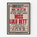 Vintage-Theaterposter Miss Lulu Bett