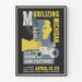 Mobilisierende Michigan-Poster für Bauernhof und Fabrik - Vintage-Industrielle Wanddekoration