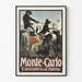 Vintage-Poster Monte-Carlo Hundewettbewerb - Tierische Wanddekoration