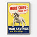 Vintage-Poster Bulldog Marine - Mehr Schiffe Kommen An