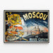 Dekoratives Poster Moskauer Museum Grévin — gerahmtes Bild an der Wand