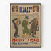 Vintage-Poster des Theaters "Mossieu" le Maire – Elsässische Inszenierung