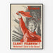 Vintage-Poster in Rot und Schwarz Feier der Helden