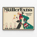 Vintage-Poster Müller Extra - Elegante Retro-Wanddekoration — gerahmtes Bild an der Wand