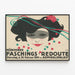 Vintage-Poster Münchner Faschings-Redoute 1914 — gerahmtes Bild an der Wand