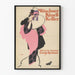Vintage-Poster Münchner Kindl Keller in Rosa und Schwarz